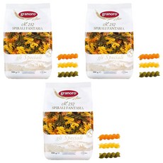 granoro 3色螺旋麵, 500g, 3個