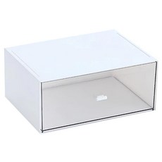 桌面抽屜收納盒 1層 透明抽屜 辦公室桌面收納, 04 加高單格