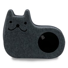 딩동펫 고양이 숨숨집 쿠션하우스 식빵냥이, 다크그레이, 숨숨_식빵냥이_다크그레이