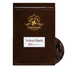 PAVE GLACE 絲絨黑巧克力 65% 調溫純巧克力, 1kg, 1個