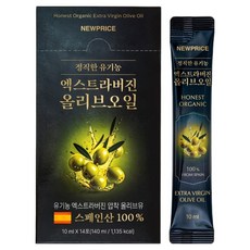 뉴프라이스 정직한 유기농 엑스트라버진 올리브오일 스틱 14p, 1개, 140ml