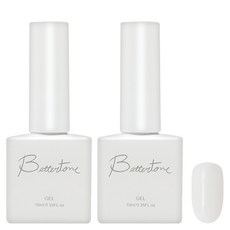 아이빛 베러톤 누드 스킨 시럽 젤네일, BT-100 누드화이트, 10ml, 2개