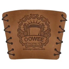 OOWEE PRODUCTS 品牌手工皮革杯套 天然皮革 手工縫製 適用480ml隨身杯, 1個