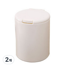 메이크미 면봉 클립 삔 잡화 다용도 미니 수납함 원형, 2개