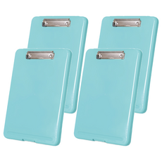 帶板夾文件盒 C533, 藍色, 4個