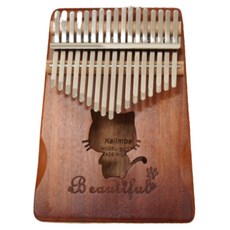 Casacozy 桃花心木 17 鍵 Kalimba 貓