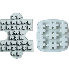 矽膠拼圖造型模具 34格+7格, 1套, 藍色