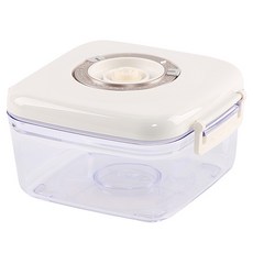 食物真空保鮮盒 AS塑料款 電動抽真空 時間記錄盤 矽膠密封圈 防滲漏, 1個