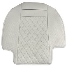 River Fox 菱格紋沖孔皮革坐墊 Palisade Calligraphy 7人座 第2排 右側, 香草米色, 1個