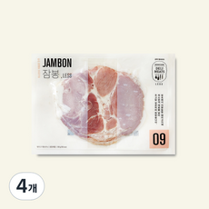 존쿡델리미트 LESS 잠봉 햄, 100g, 4개