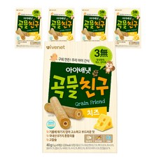 아이배냇 곡물친구, 치즈, 40g, 5개