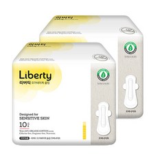 Liberty ORGANATURE Organature韓國產蝶翼瞬吸棉薄衛生棉, 夜用型(34cm), 10片, 2包