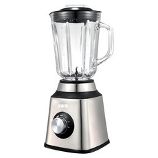 大家源 1.5L 碎冰玻璃杯果汁機 TCY-673501, 6片式刀組, 四段調速, 不鏽鋼機身外殼