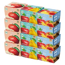 natura nuova 水果泥組合 6入組, 蘋果口味+蘋果水梨口味+蘋果水蜜桃口味, 2組, 1.2kg