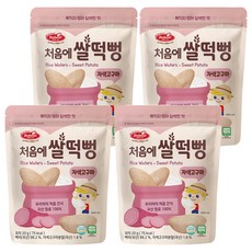 Bebest 孩童米餅點心, 紫地瓜口味, 20g, 4包