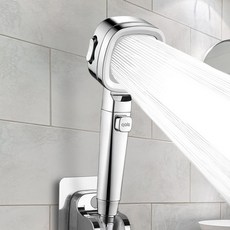 Kkalkkomsyap 高壓蓮蓬頭, 1個, 銀色