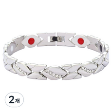 Potenkit 漂亮手鍊 銀色 21cm, 2個