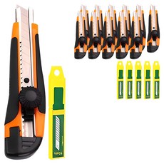 다다 잠금식 스크류 러버커터칼 6p + 날 30p, 랜덤 발송, 2세트