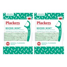 plackers 派樂絲 微細薄荷牙線, 8cm, 90入, 2個