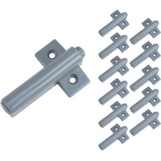 一觸式按壓門扣 灰色, 12個