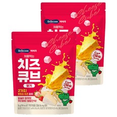 베베쿡 처음먹는 치즈큐브, 2개, 16g, 딸기맛