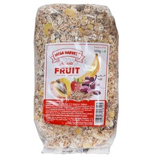 MEGA HARVEST 德國天然什錦水果穀片 500g, 1包