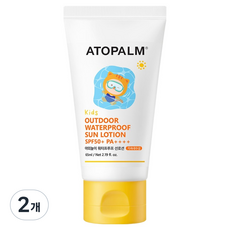 아토팜 키즈 야외놀이 워터프루프 선로션 SPF50+ PA++++, 2개, 65ml