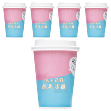 樂活e棧 蒟蒻燕麥涼麵濃湯杯麵 Set, 獨家杯麵，外出攜帶超便利，開封即食，懶人推薦, 5入