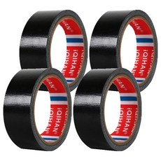 다다 고점도 강력 면 테이프 30mm x 20m, 검정색, 4개