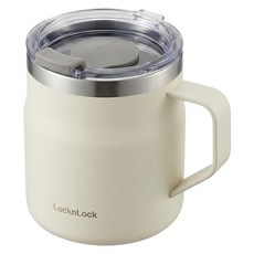 LocknLock 樂扣樂扣 遇見馬克杯 355g 390ml, 米色, 1個