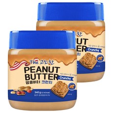 이엔푸드 땅콩버터크런치, 340g, 2개