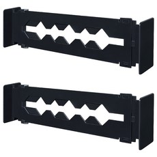 抽屜鏤空伸縮分隔板 NC17080940-1, 黑色, 2個