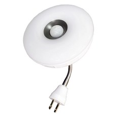 明沛 LED雙功能感應燈 紅外線感應燈+光感小夜燈 插頭彎管款 7W 白光 2卡, 1盒