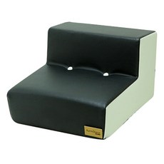 Funny Deco 優質皮革狗狗階梯, 黑色