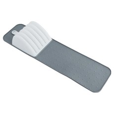 CofV Pad&廚房刀具架刀墊, 1個, 灰色 + 白色