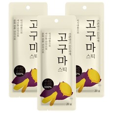 Jayeondaum 韓國產地瓜條隨手包, 20g, 3包