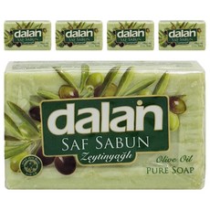 Dalan 達欖 頂級橄欖油浴皂 - 土耳其原裝進口 含純天然132個果 80年製皂經驗, 175g, 5個