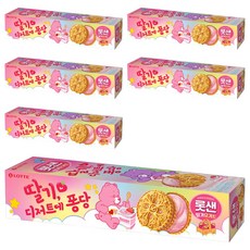 LOTTE 樂天 草莓優格夾心餅乾, 105g, 6盒