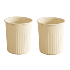 Green Hug 袋子固定型開放式垃圾桶 2個, 奶油色