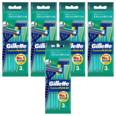 Gillette 吉列 長柄潤滑輕便刀, 3支, 5包