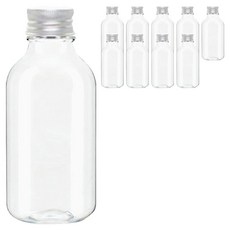 Glassdomae ARB200 透明飲料容器 鋁製銀蓋, 200ml, 10個