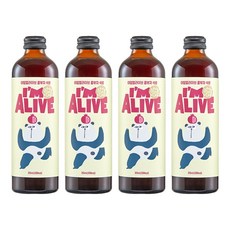 아임얼라이브콤부차 유리병 석류, 1개입, 4개, 315ml