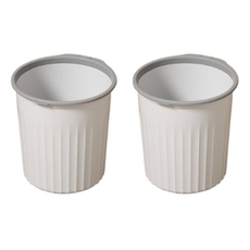 Green Hug 袋子固定式開放型垃圾桶 2入, 白色