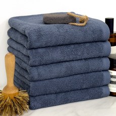 摩登飯店30支棉紗毛巾 150g, 深藍色, 5條