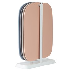 comet 家用分類使用 BPA FREE TPU 掛式索引砧板 4入 + 砧板架組合, 1套, 砧板 4入 + 砧板架