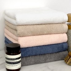 摩登飯店30支棉紗毛巾 150g, 灰色+深藍色+白色+米色+粉色, 5條