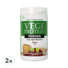 植物性高蛋白奶昔粉 巧克力口味, 500g, 2個