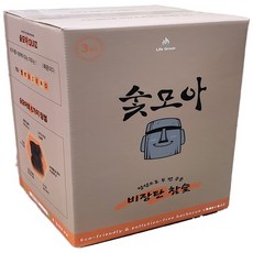 숯모아 두번 구워 튀지 않는 비장탄, 3kg, 1개