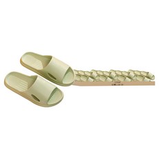 YUNMI EVA居家防滑/防臭/無聲超靜音/厚底/室內/浴室止滑防水拖鞋, 綠色, 60雙