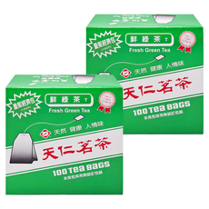 天仁茗茶 鮮綠茶經濟包 天然健康人情味, 2g, 100包, 2盒